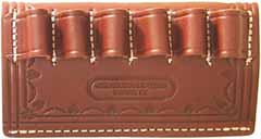 Shotgun Slide,
brown leather, for 12 gauge,
holds 6 cartridges
